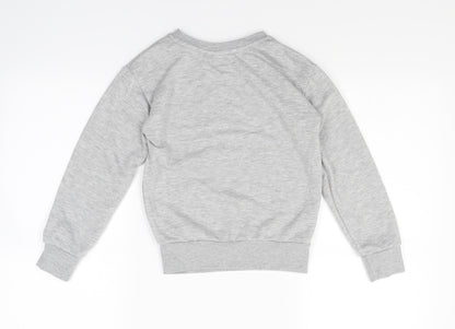 Primark Girls Grey   Pullover Jumper Size 7-8 Years  - To Do List: Nothing