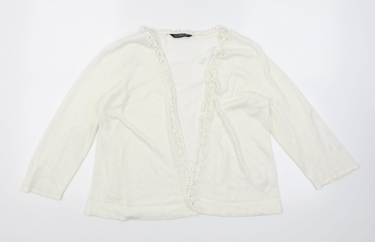 BHS Womens Ivory   Cardigan Jumper Size 14