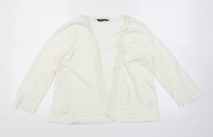 BHS Womens Ivory   Cardigan Jumper Size 14