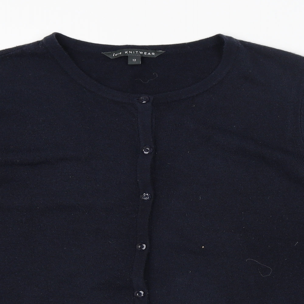 Bonmarché Womens Blue   Cardigan Jumper Size 12