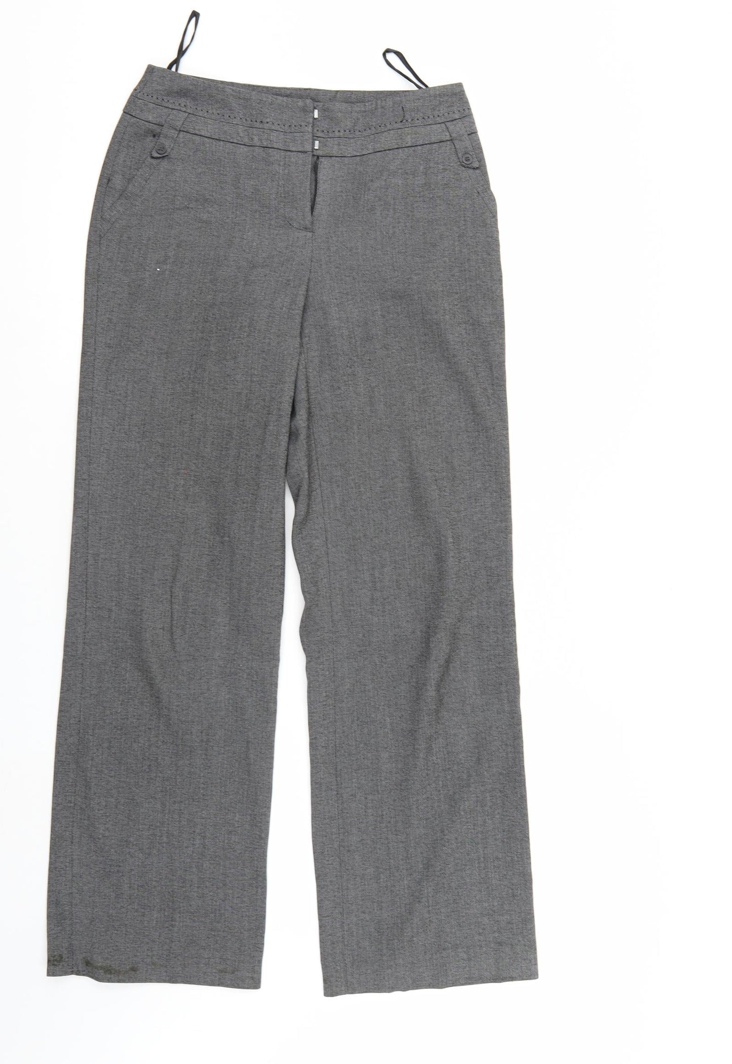TU Womens Grey   Trousers  Size 8 L29 in