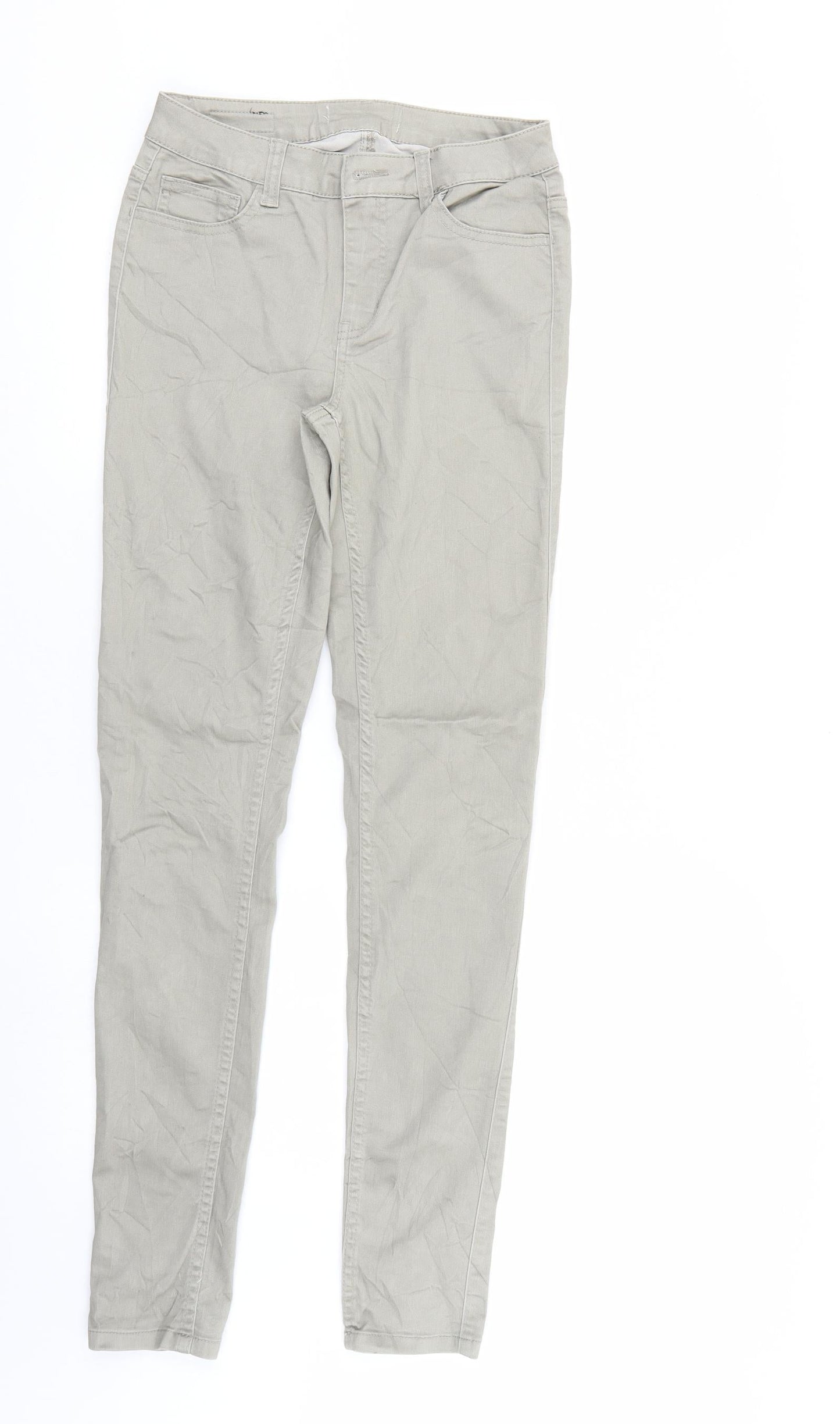 Womens UK Size  Pieces Regular Fit Straight Ivory Jeans