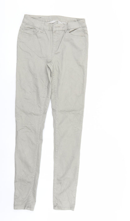 Womens UK Size  Pieces Regular Fit Straight Ivory Jeans
