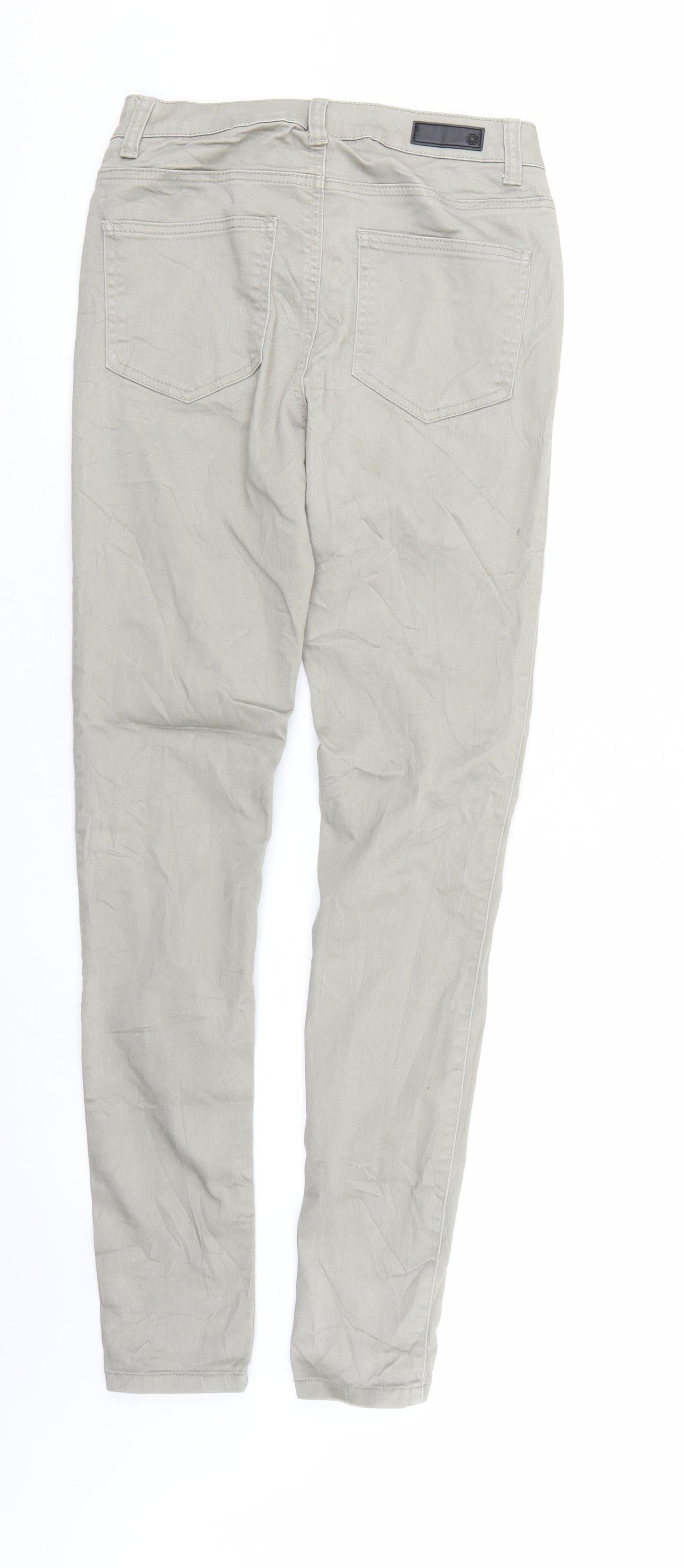 Womens UK Size  Pieces Regular Fit Straight Ivory Jeans