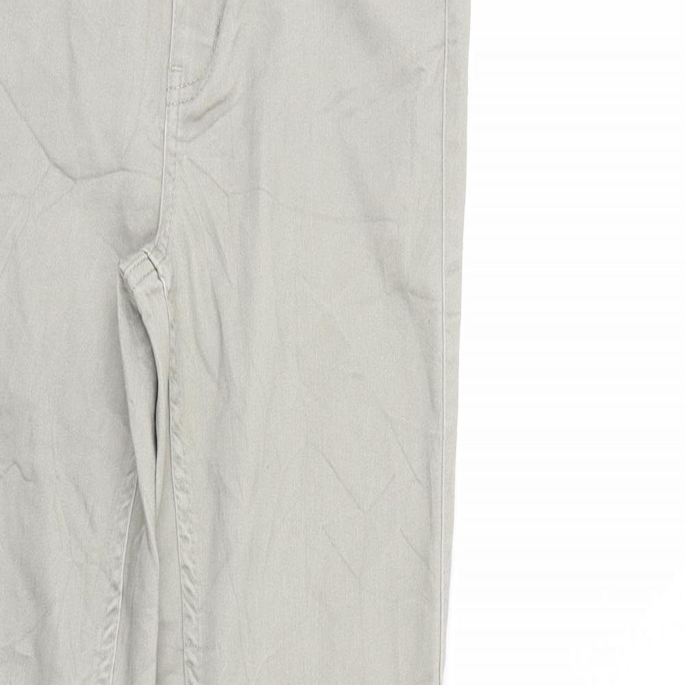 Womens UK Size  Pieces Regular Fit Straight Ivory Jeans