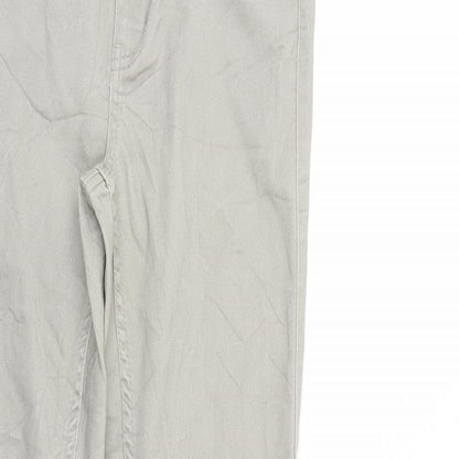 Womens UK Size  Pieces Regular Fit Straight Ivory Jeans