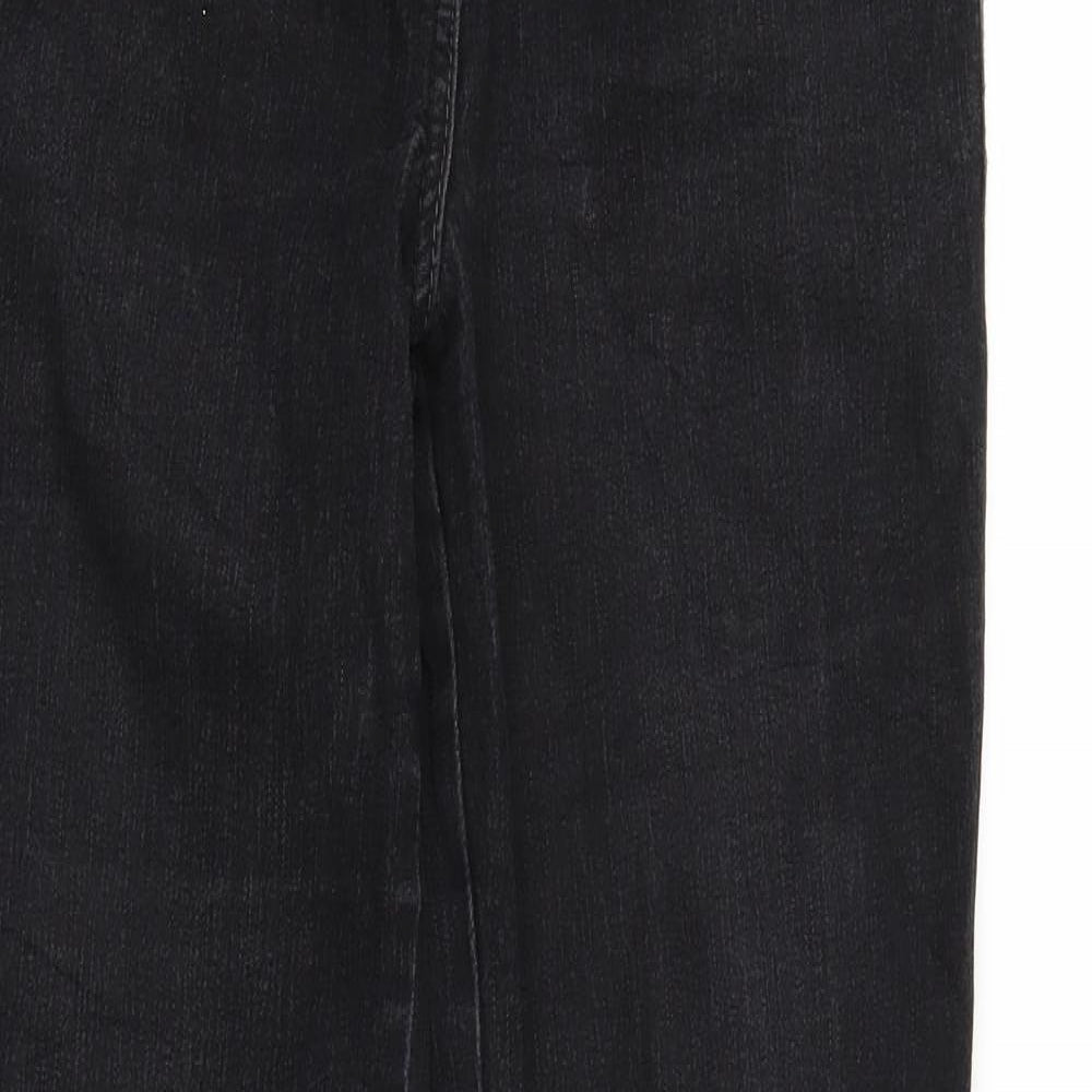 Womens UK Size 29 in Cecil Regular Fit Straight Black Jeans