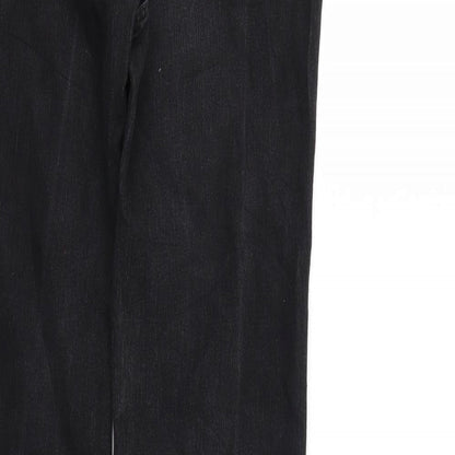 Womens UK Size 29 in Cecil Regular Fit Straight Black Jeans