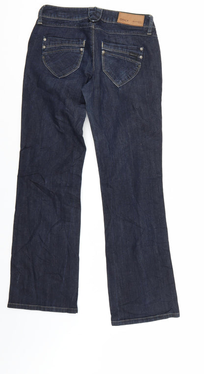 Mens UK Size 26 in Only Regular Fit Straight Blue Jeans