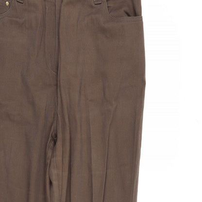 DASH Womens Brown  Denim Straight Jeans Size 14 L28 in