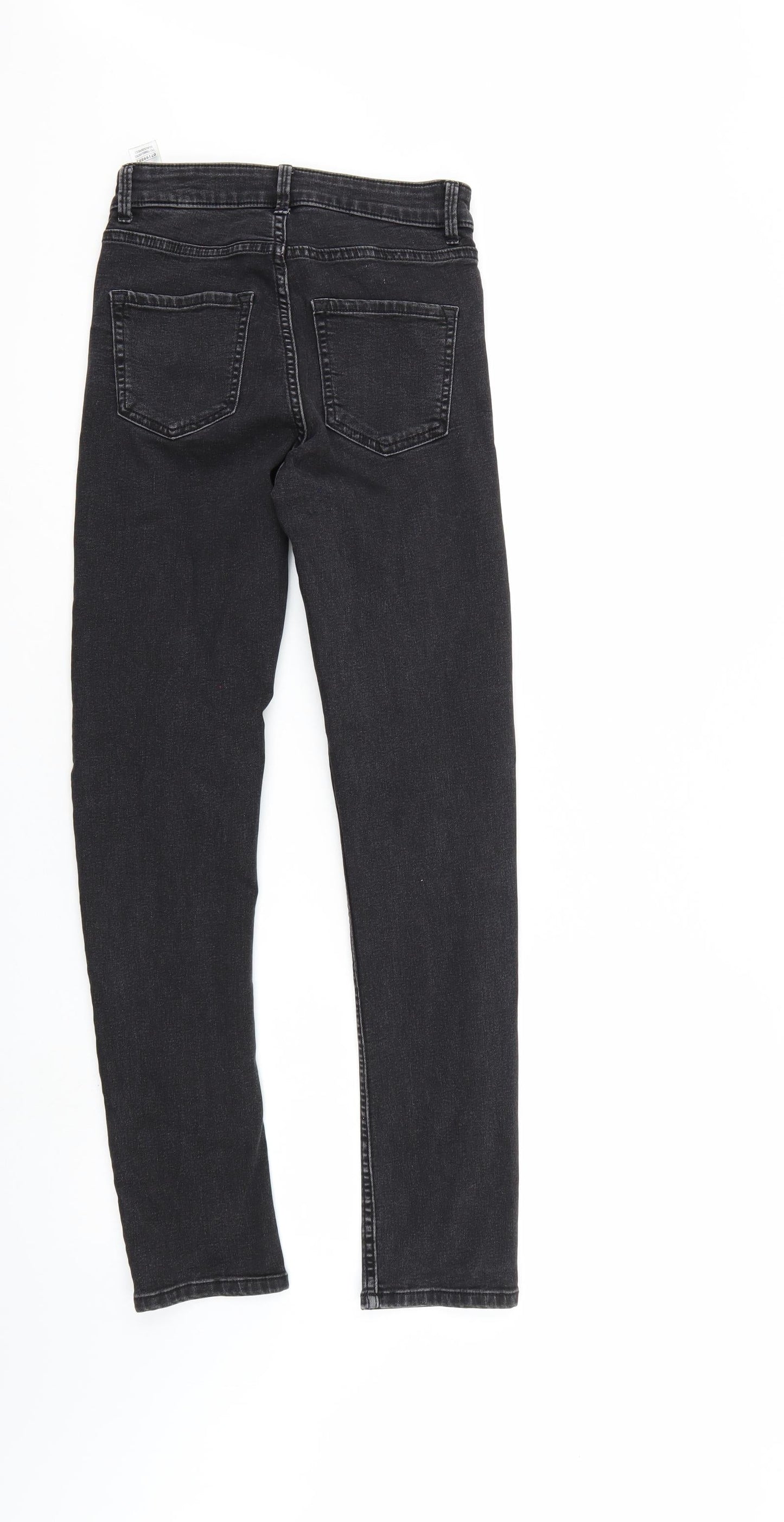 M&S Womens Black  Denim Skinny Jeans Size 6 L27 in
