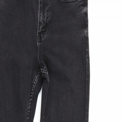 M&S Womens Black  Denim Skinny Jeans Size 6 L27 in