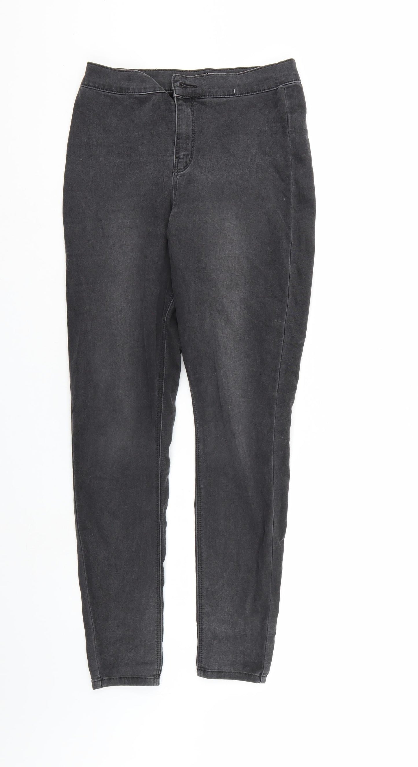 George Womens Black  Denim Tapered Jeans Size 10 L28 in