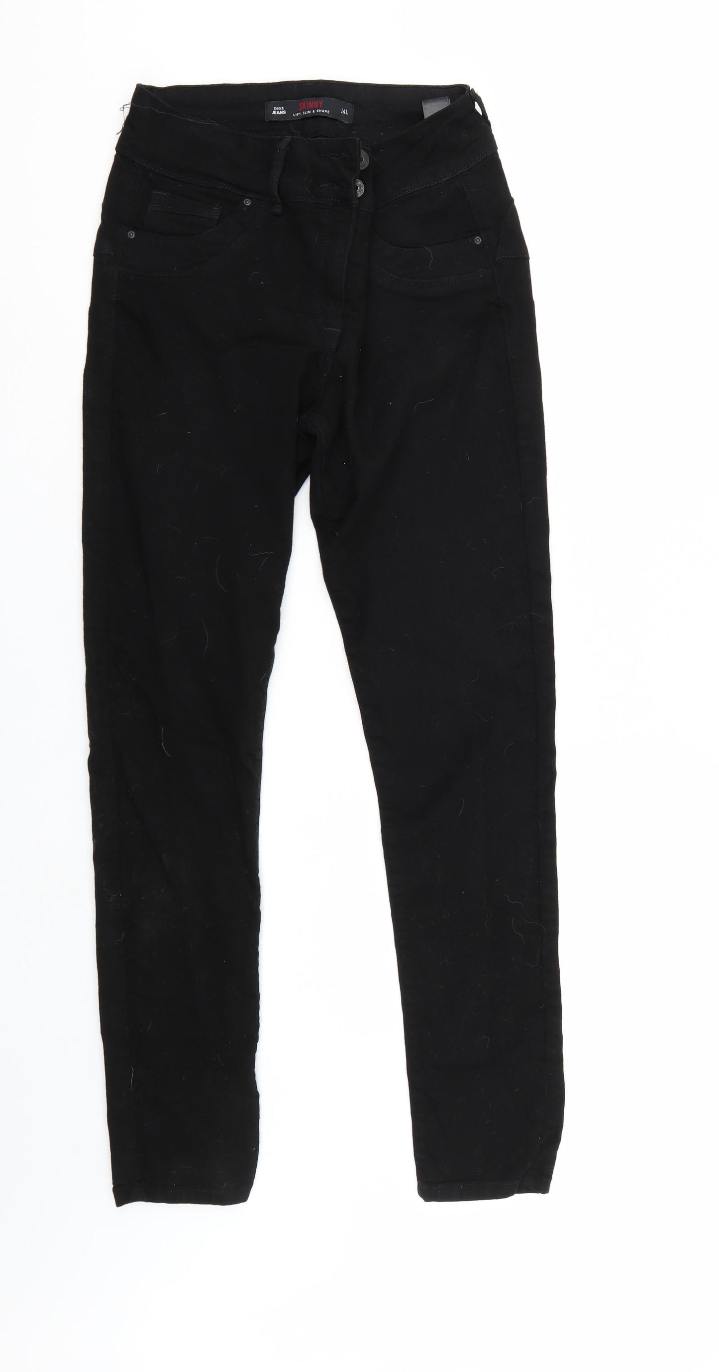 Womens UK Size 14 Skinny Regular Fit Skinny Black Jeans