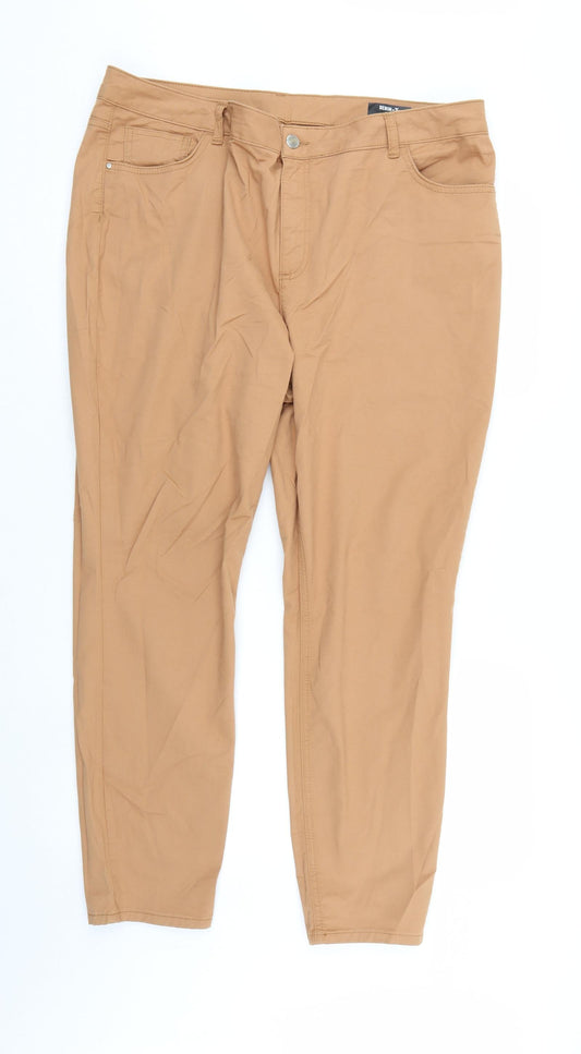 TU Womens Brown  Denim Skinny Jeans Size 20 L27 in