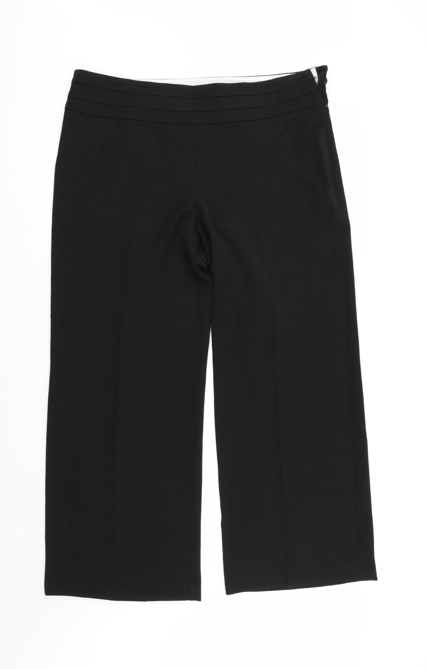 Womens UK Size 16 Very Regular Fit  Black Trousers