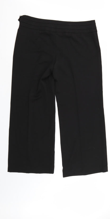 Womens UK Size 16 Very Regular Fit  Black Trousers