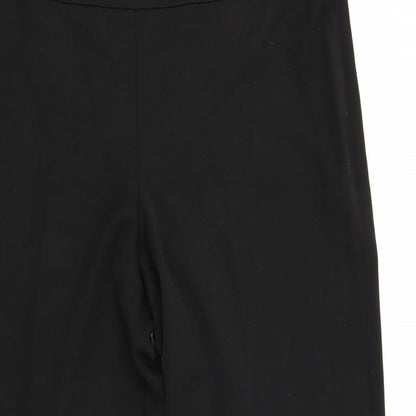 Womens UK Size 16 Very Regular Fit  Black Trousers