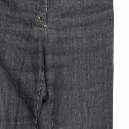 lau rie Womens Black  Denim Straight Jeans Size 10 L26 in
