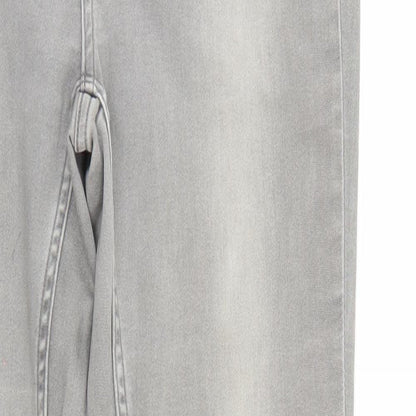 Womens UK Size 12 H&M Regular Fit Straight Grey Jeans