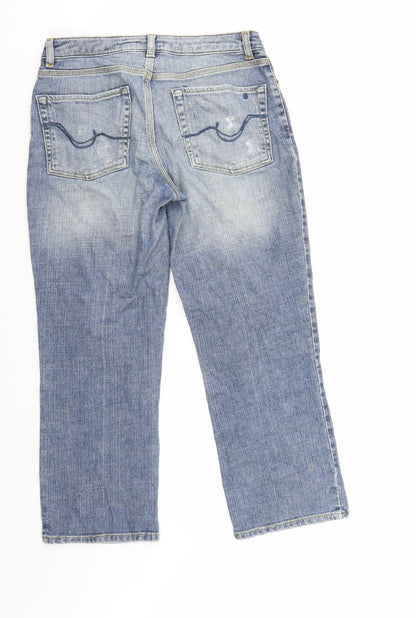 Comma Womens Blue  Denim Cropped Jeans Size 10 L23 in