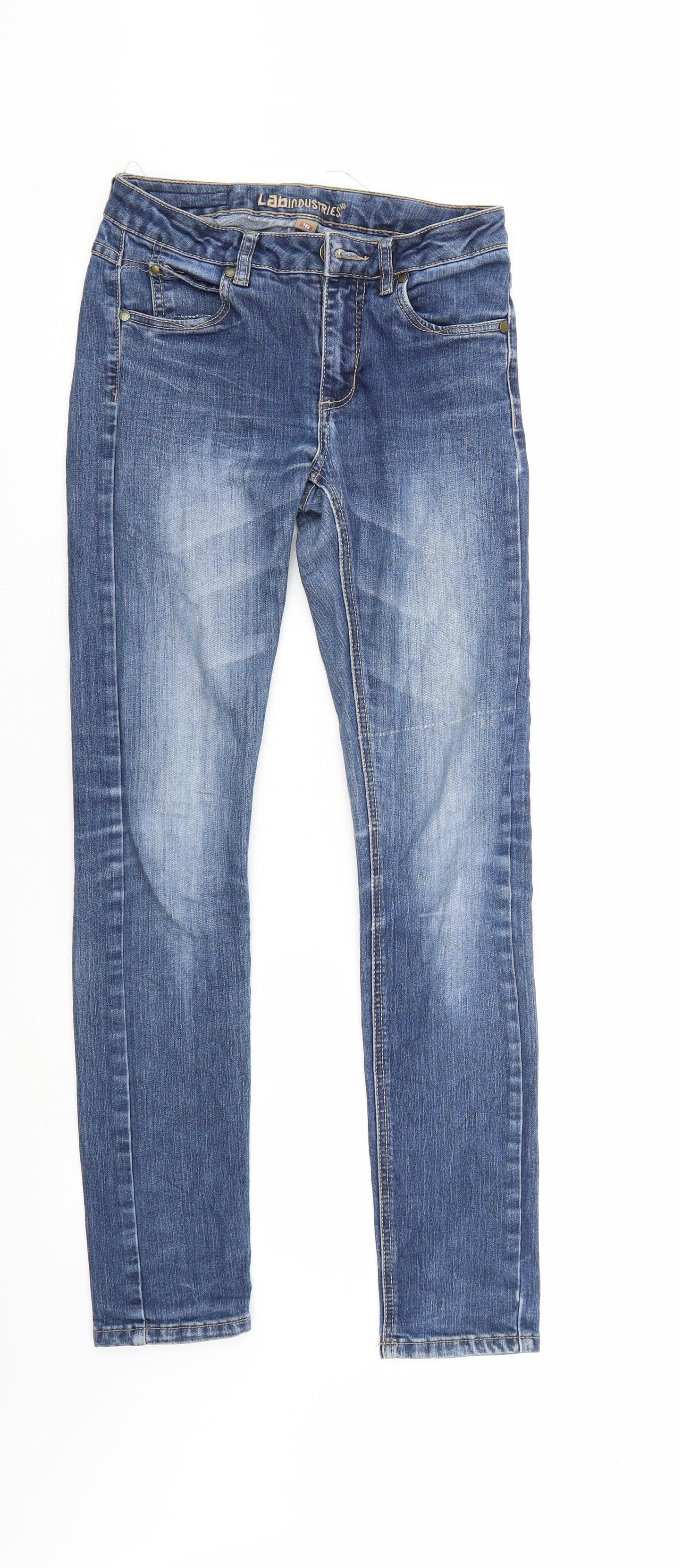 Lab Industries Girls Blue  Denim Straight Jeans Size 12-13 Years