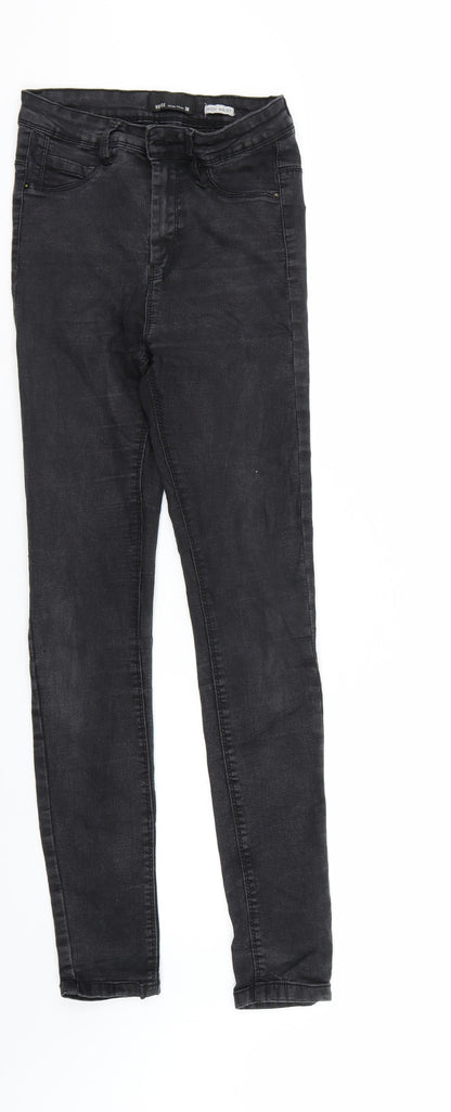 Womens UK Size 10 House Regular Fit Straight Black Jeans
