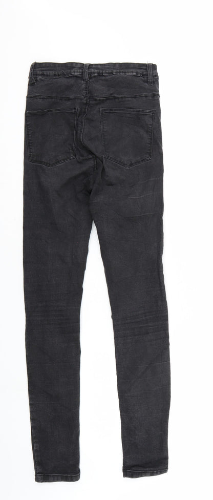 Womens UK Size 10 House Regular Fit Straight Black Jeans