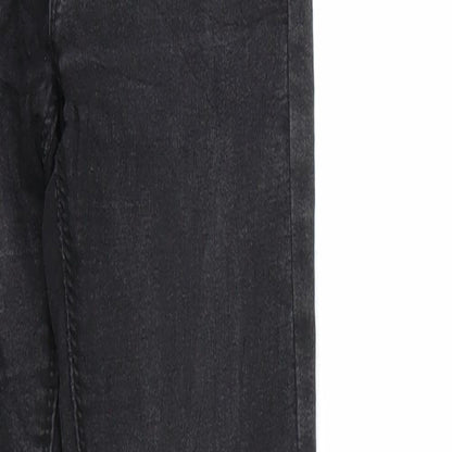 Womens UK Size 10 House Regular Fit Straight Black Jeans