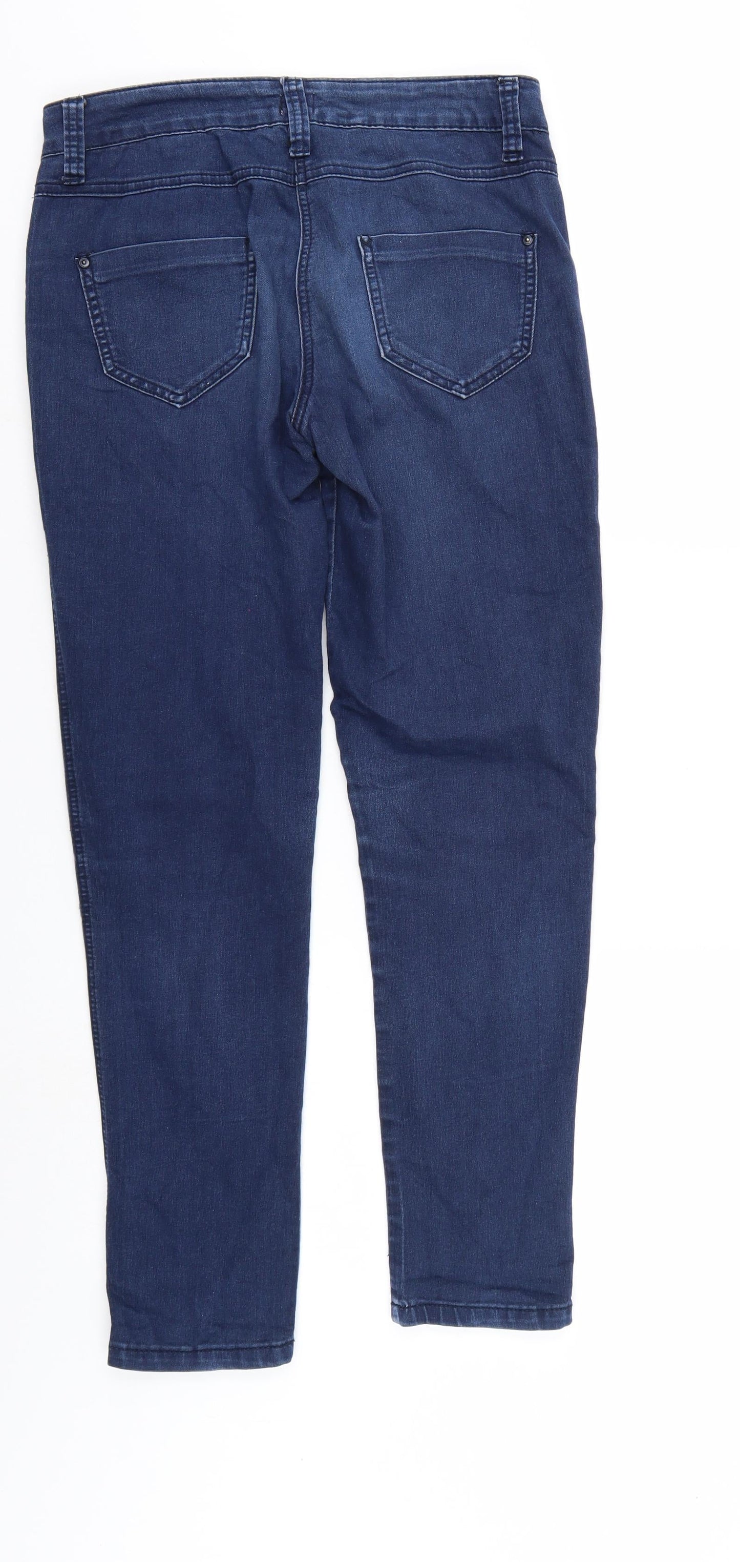 F&F Womens Blue  Denim Straight Jeans Size 8 L27 in - e