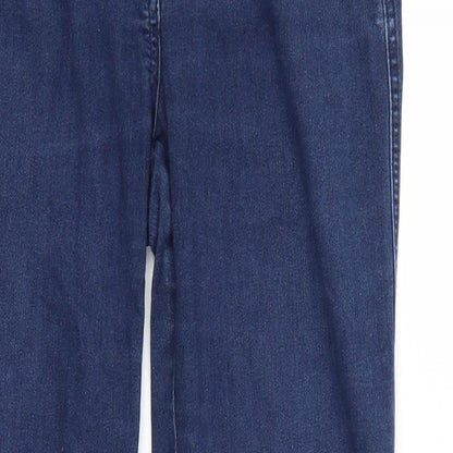 F&F Womens Blue  Denim Straight Jeans Size 8 L27 in - e