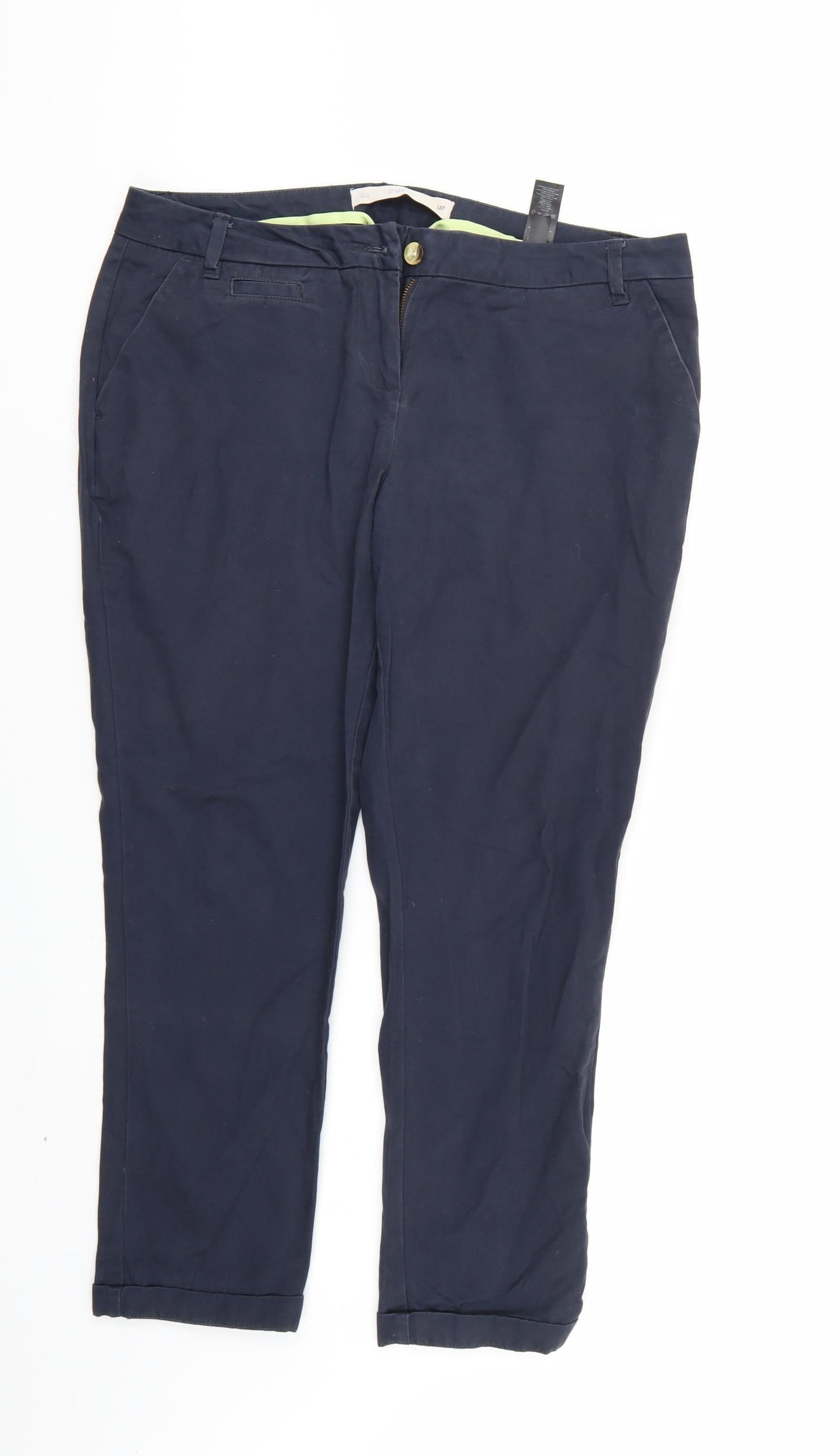 NEXT Womens Blue   Chino Trousers Size 4 L26 in
