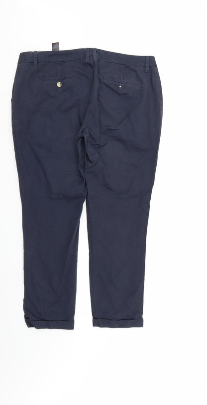 NEXT Womens Blue   Chino Trousers Size 4 L26 in