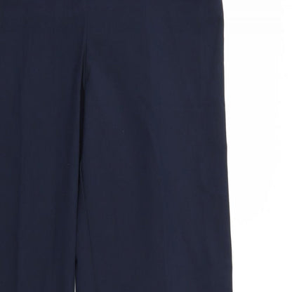 Womens UK Size 14 Slimma Regular Fit  Blue Trousers