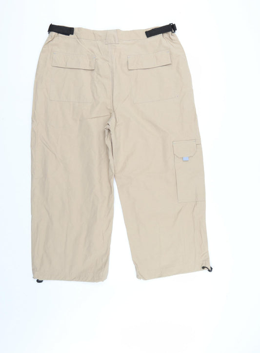 Active Mens Beige   Cropped Trousers Size 36 in L23 in