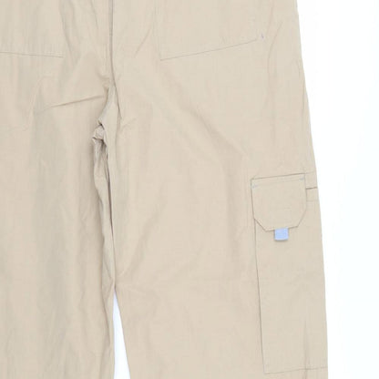 Active Mens Beige   Cropped Trousers Size 36 in L23 in