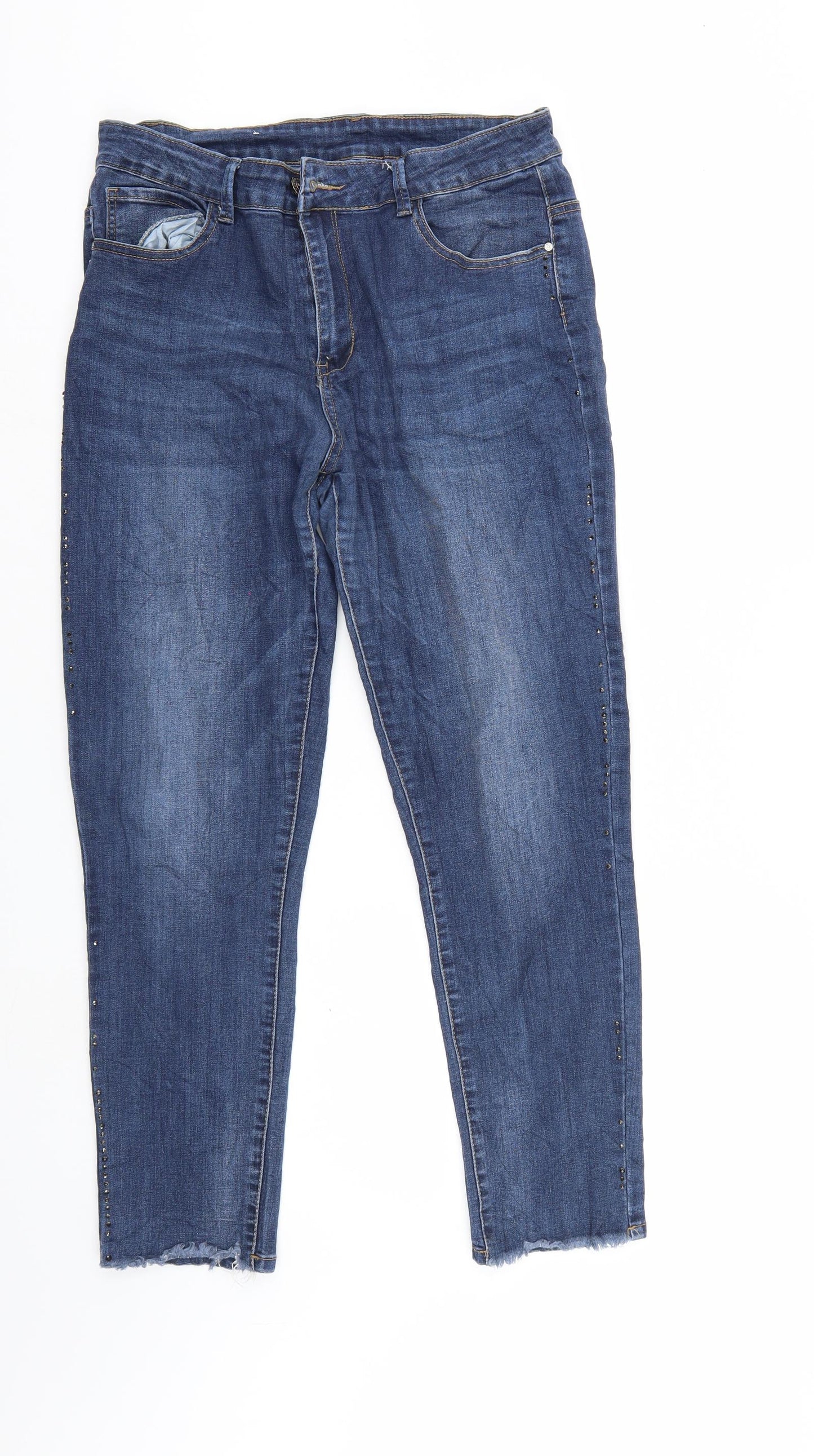 Womens UK Size 36 in Preworn Regular Fit Straight Blue Jeans