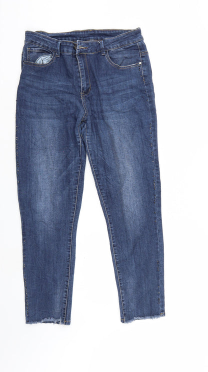 Womens UK Size 36 in Preworn Regular Fit Straight Blue Jeans