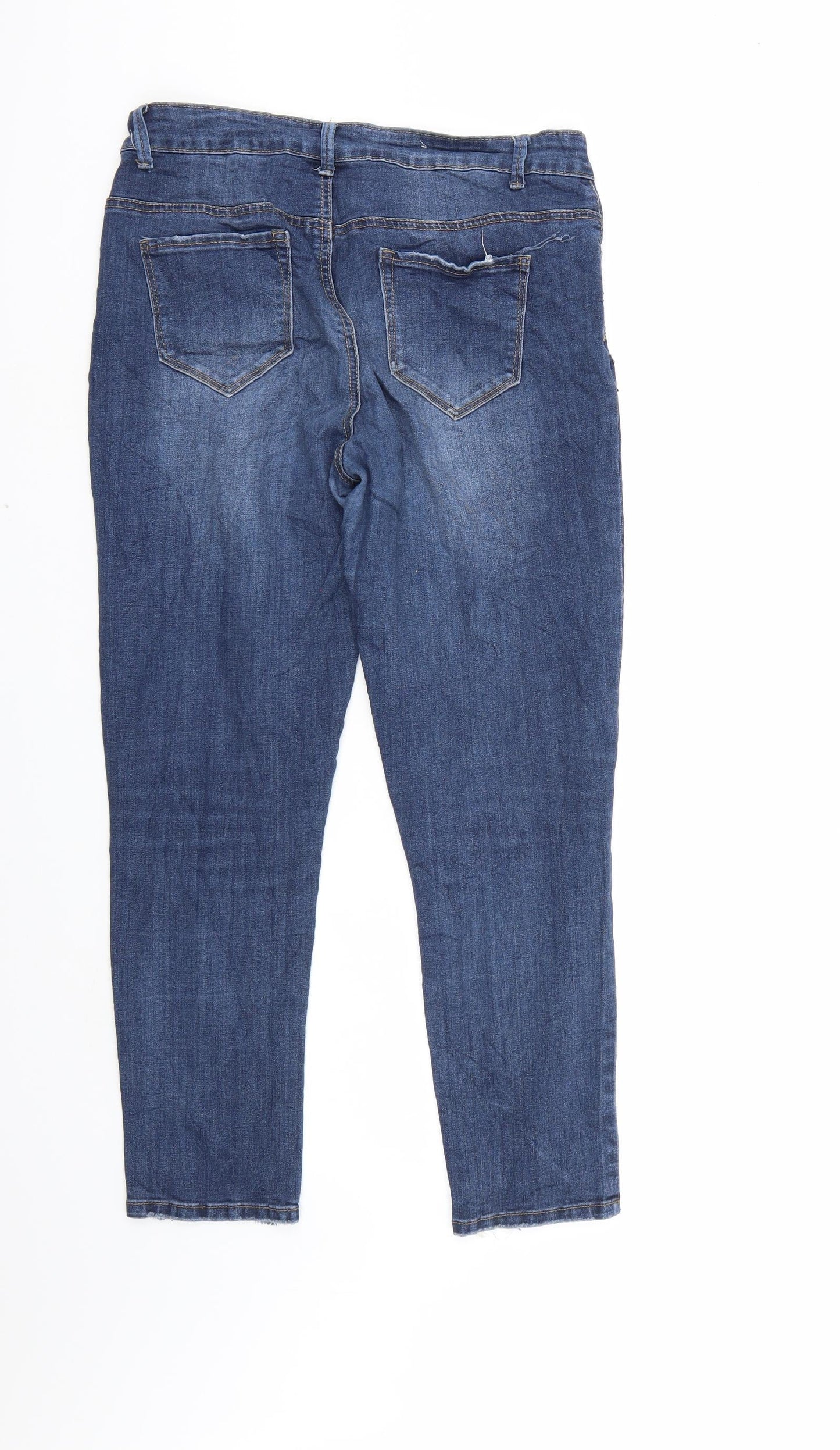 Womens UK Size 36 in Preworn Regular Fit Straight Blue Jeans