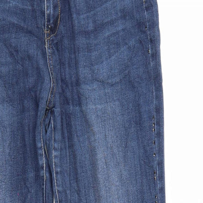 Womens UK Size 36 in Preworn Regular Fit Straight Blue Jeans