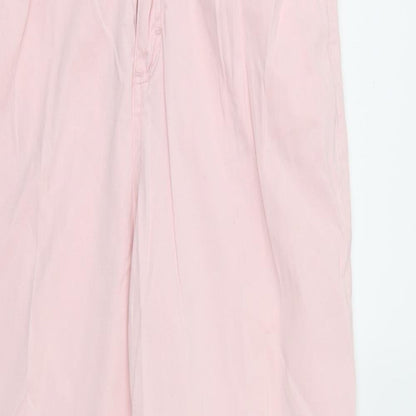 Womens UK Size  Preworn Regular Fit Straight Pink Jeans