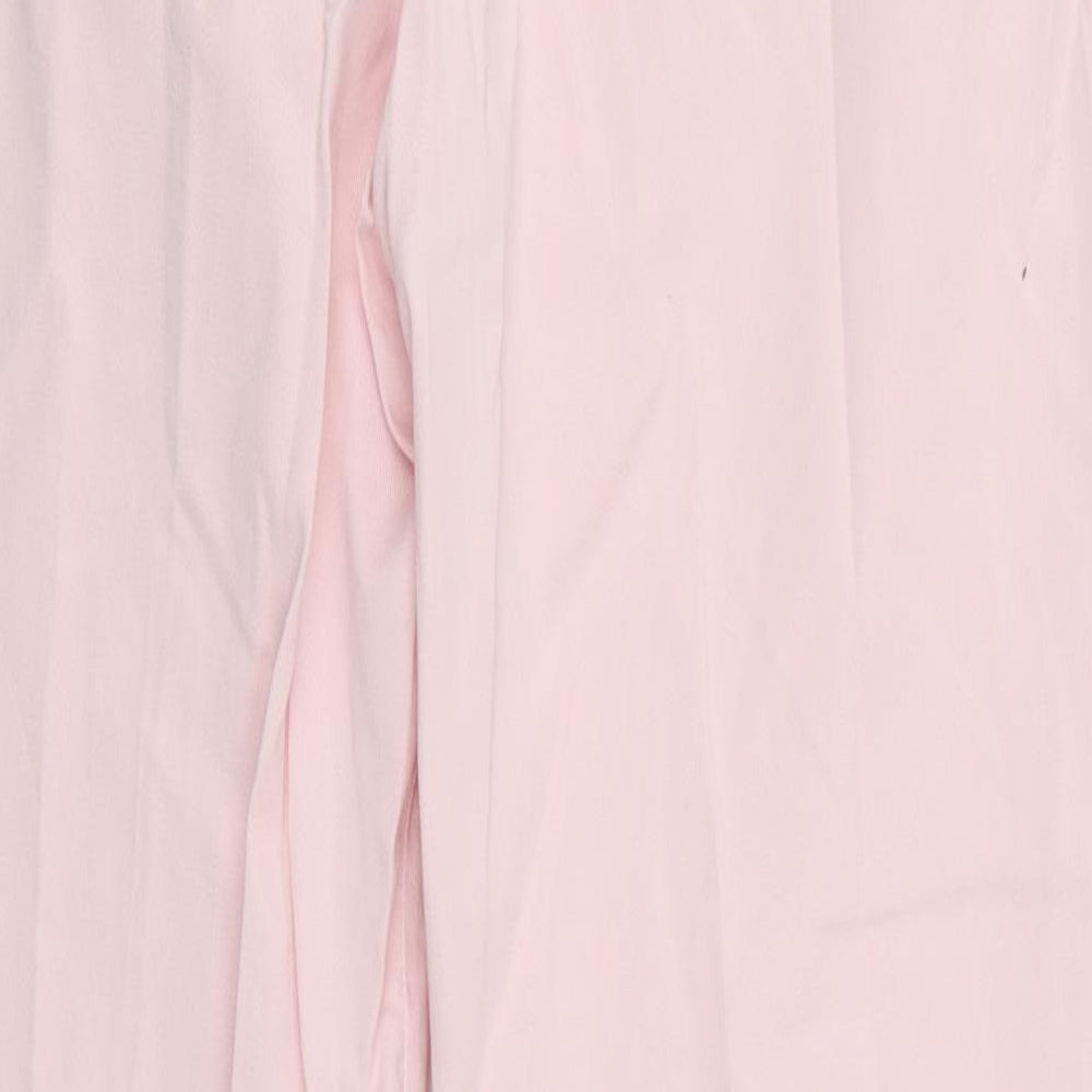 Womens UK Size  Preworn Regular Fit Straight Pink Jeans