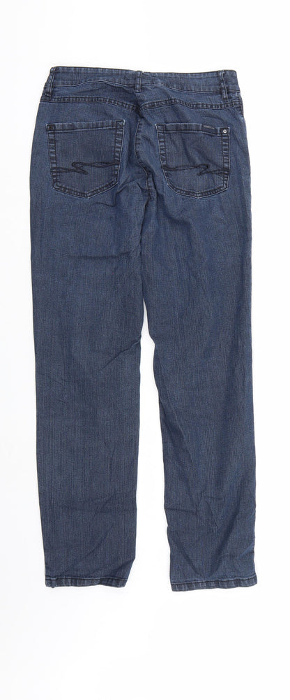 Womens UK Size 12 ZERRES Regular Fit Straight Blue Jeans