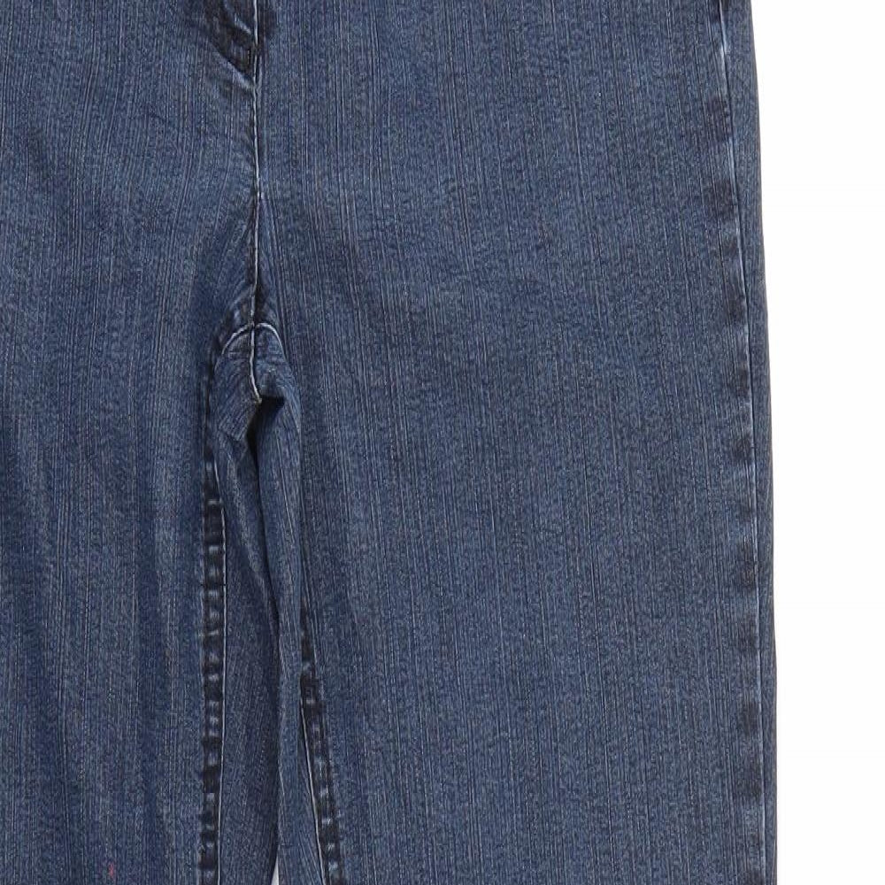 Womens UK Size 12 ZERRES Regular Fit Straight Blue Jeans