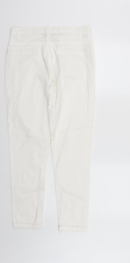 Originals Womens White  Denim Straight Jeans Size 10 L27 in