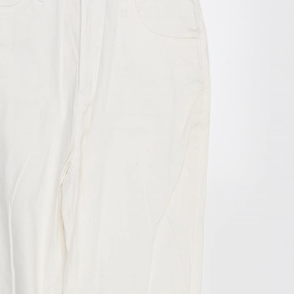 Originals Womens White  Denim Straight Jeans Size 10 L27 in