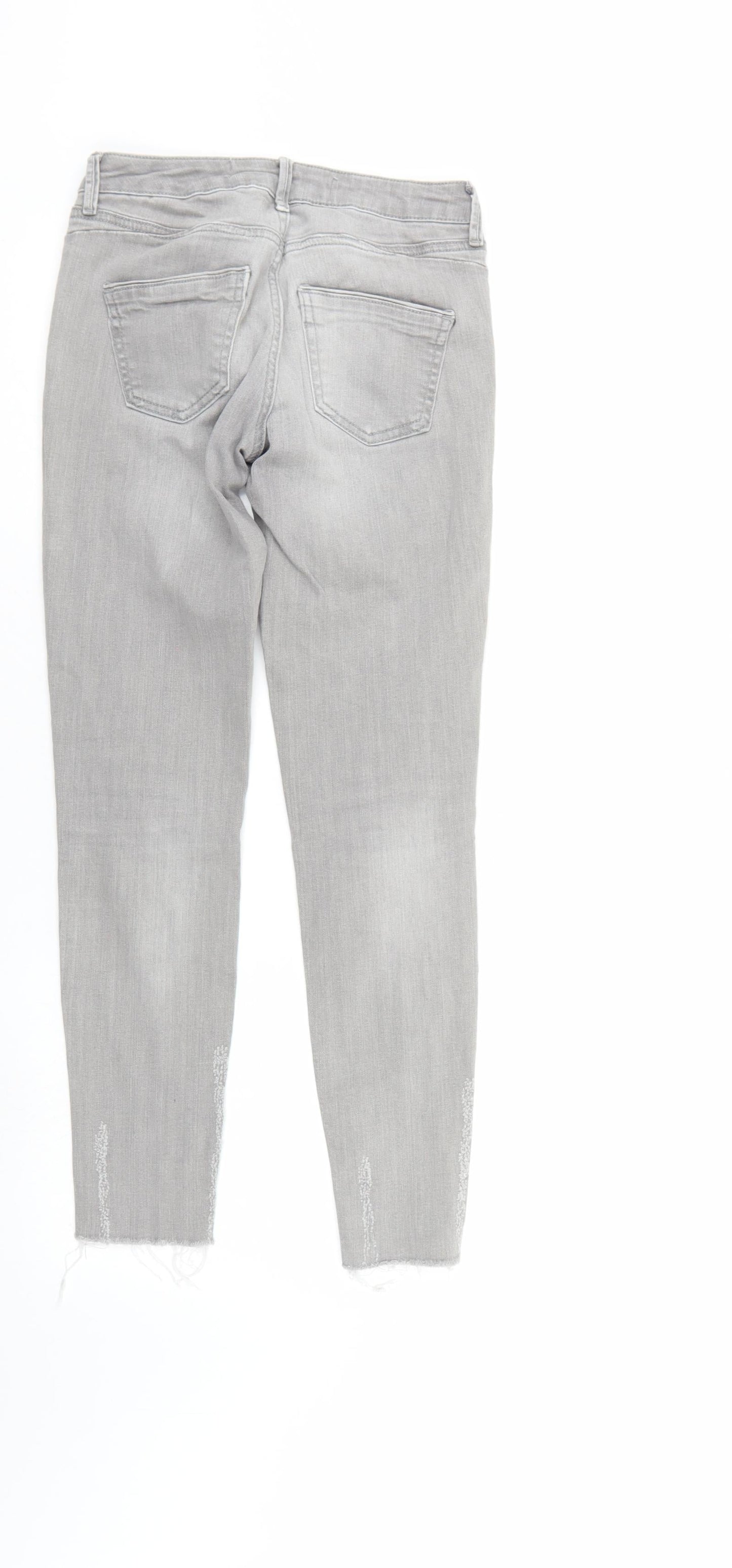 Denim & Co. Womens Grey  Denim Skinny Jeans Size 4 L25 in