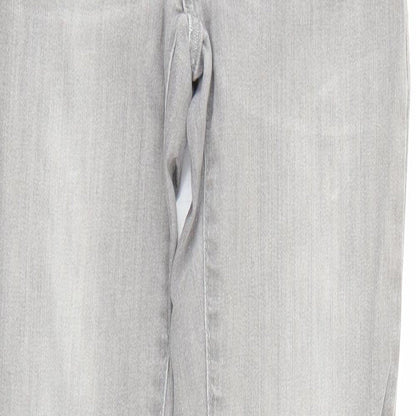 Denim & Co. Womens Grey  Denim Skinny Jeans Size 4 L25 in