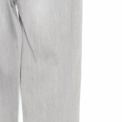 Denim & Co. Womens Grey  Denim Skinny Jeans Size 4 L25 in