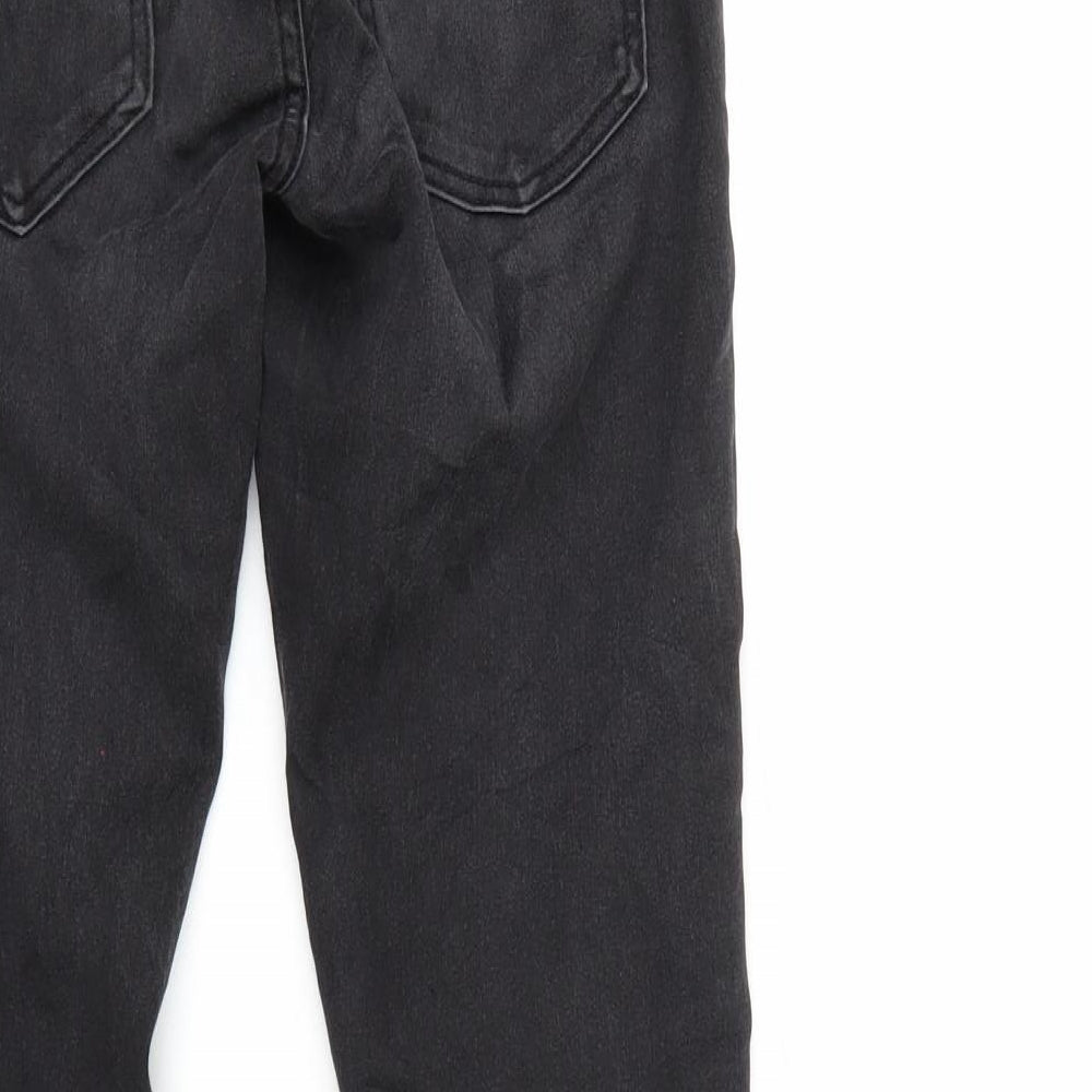 Only Womens Black  Denim Straight Jeans Size 27 in L30 in